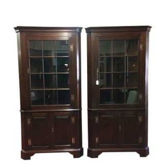 mahogany corner cabinet