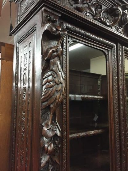 antique hunt cabinet