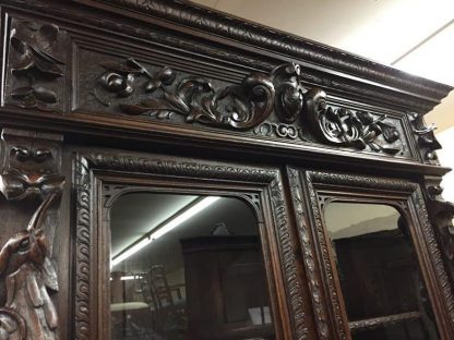 antique hunt cabinet