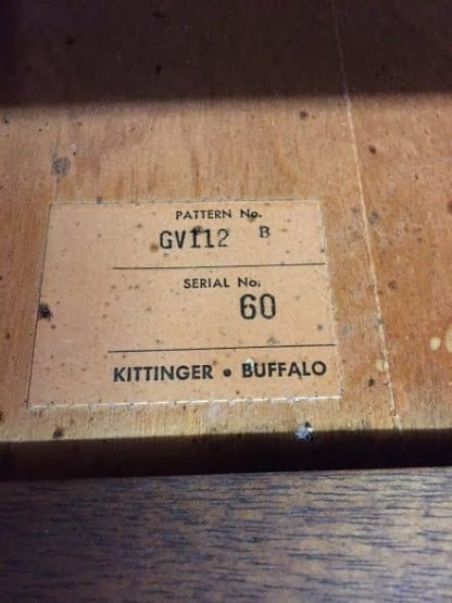 Kittinger Serial Number