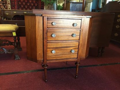 antique mahogany sewing cabinet