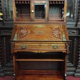 Victorian Birch Secretary Desk