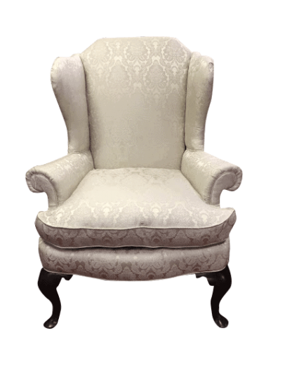 Antique wingback chair