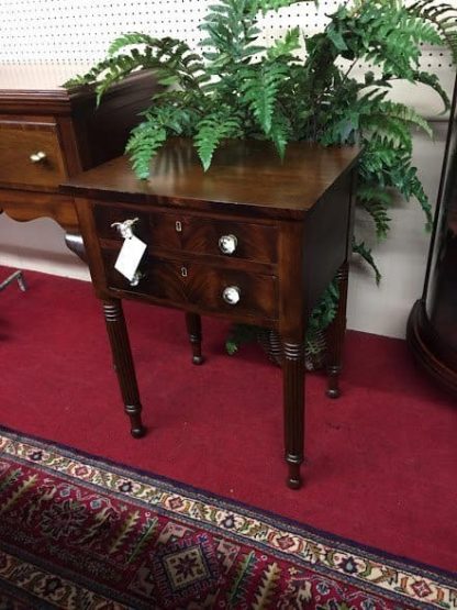 two drawer antique work table