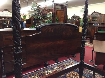 antique carved poster bed