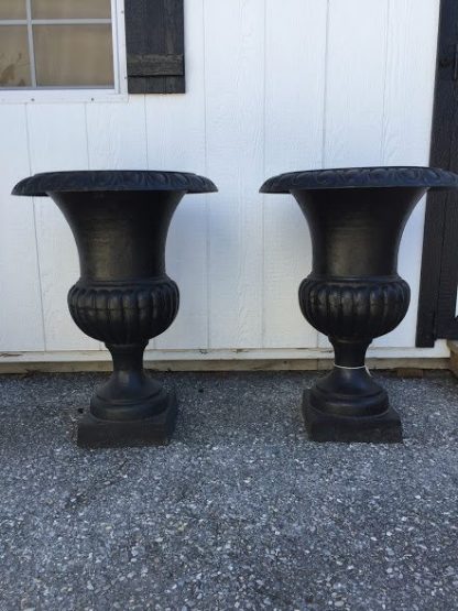 vintage garden urns