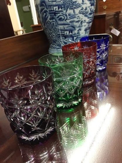 bohemian crystal tumblers