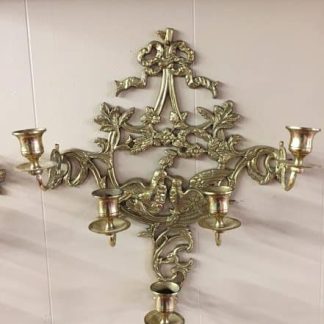 brass sconce