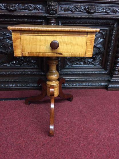 antique maple end table