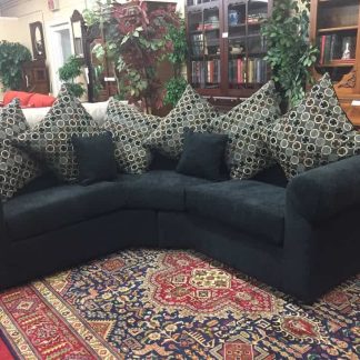 black sectional sofa