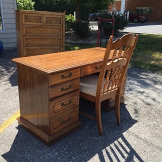 desk and chair