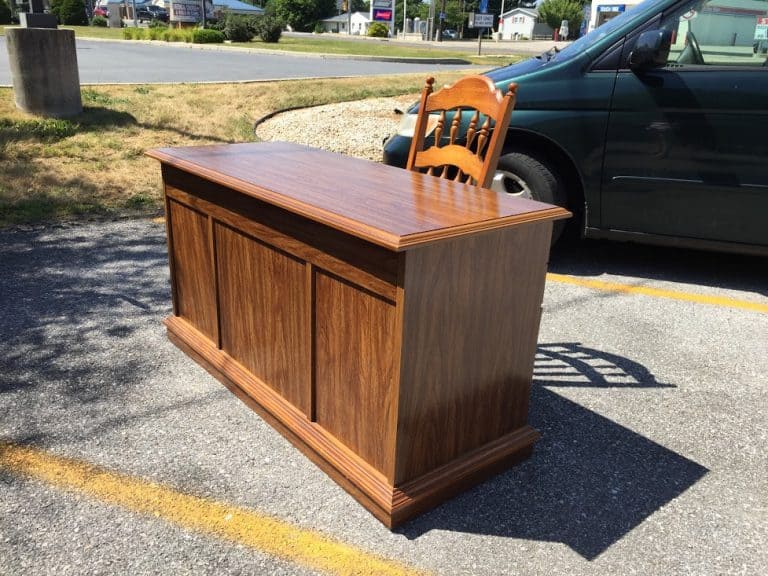 desk and chair