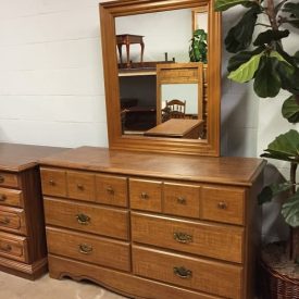 vintage dresser with mirror