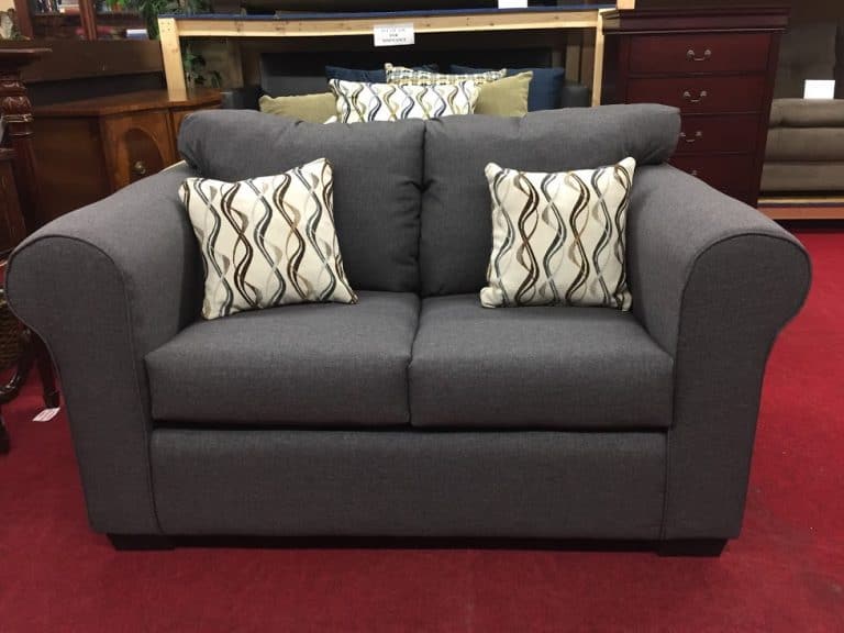 grey loveseat