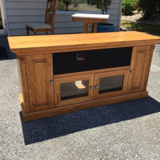 oak tv stand