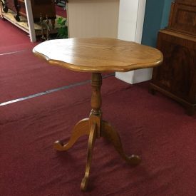 oak pedestal table