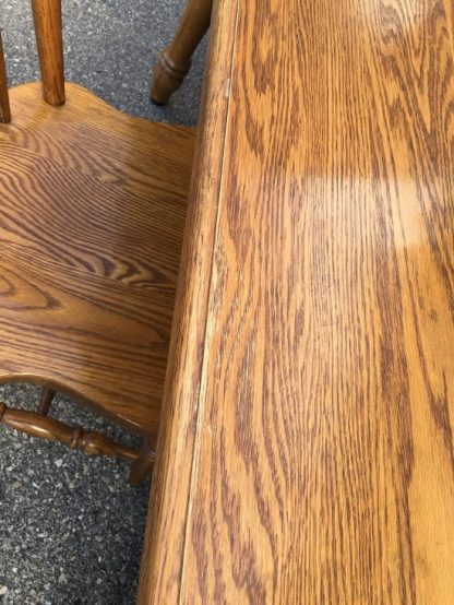 oak table and chairs