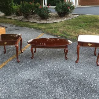 cherry coffee table set