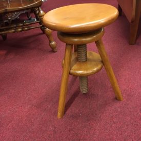 cherry piano stool