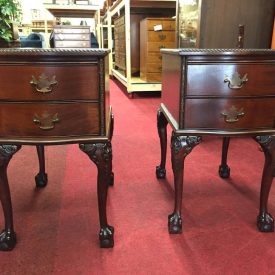 claw foot end tables