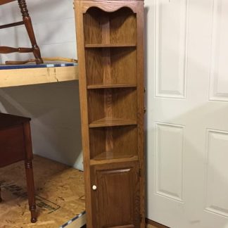 oak corner shelf