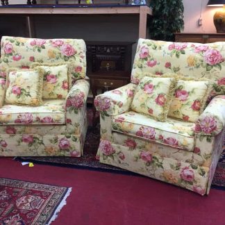 floral arm chairs