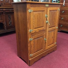 oak ice chest