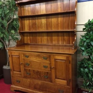 stickley cherry hutch cabinet