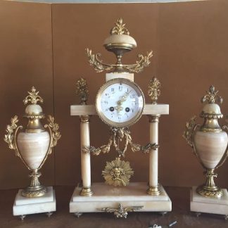 antique french clock set