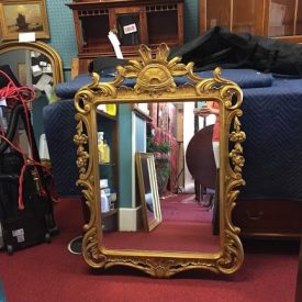 antique rococo style mirror