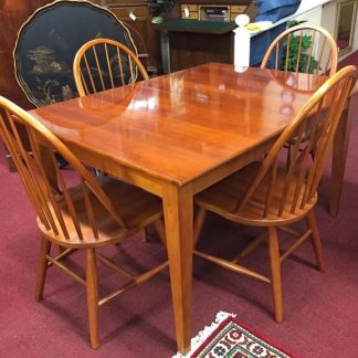 cherry table and four chairs