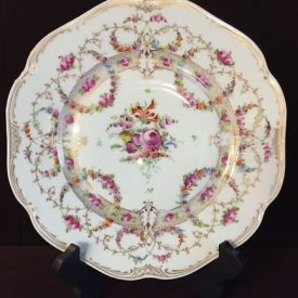 Dresden hand painted plates - set of ten