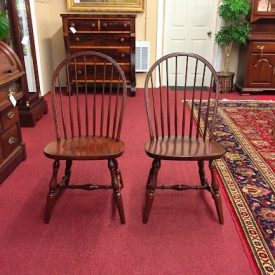 hitchcock cherry bow-back side chairs