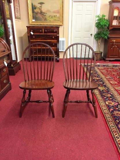 hitchcock cherry bow-back side chairs