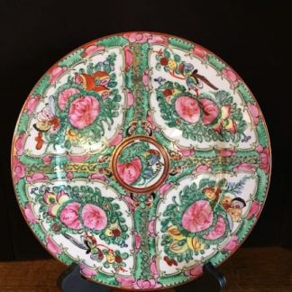 rose medallion vintage plate