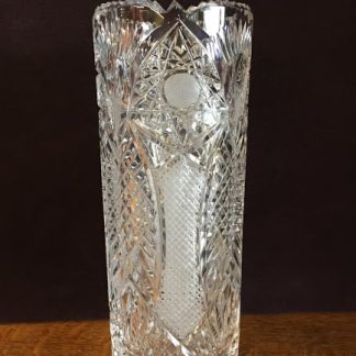 cut glass crystal vase