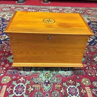 cherry inlaid box with lock