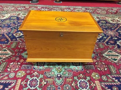 cherry inlaid box with lock