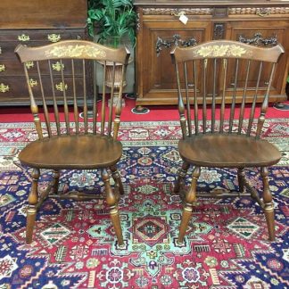 hitchcock stenciled chairs in cherry