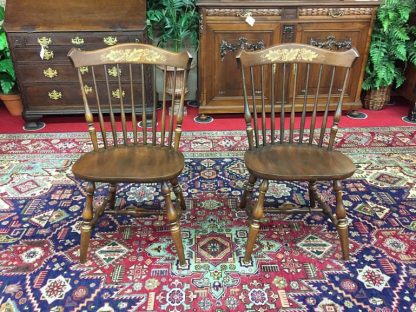 hitchcock stenciled chairs in cherry