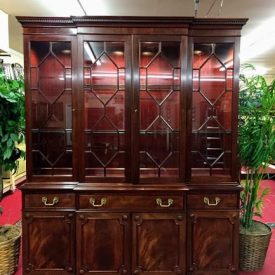 kittinger mahogany breakfront