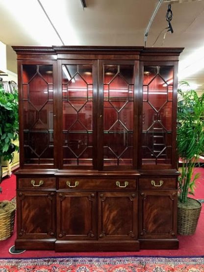 kittinger mahogany breakfront