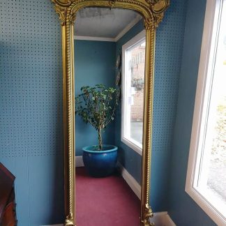 antique carved gilded mirror