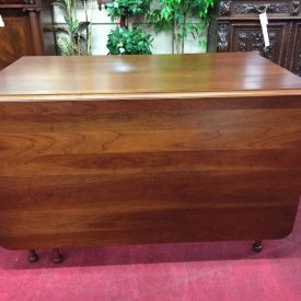 cherry six leg drop leaf table