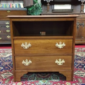 stickley cherry two drawer cabinet