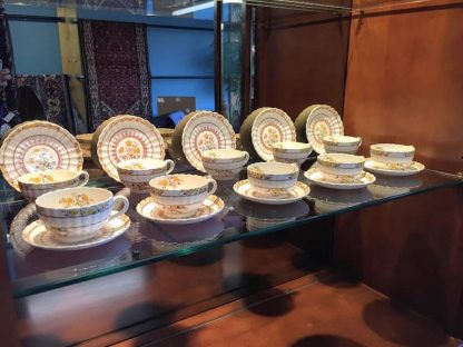 english spode "buttercup" cups and saucers