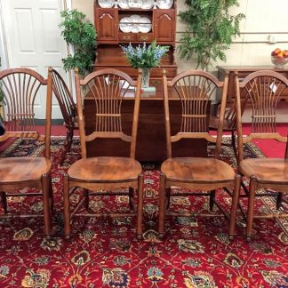 nichols and stone wheat back dining chairs