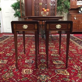 Biggs Mahogany Inlaid Pembroke Tables