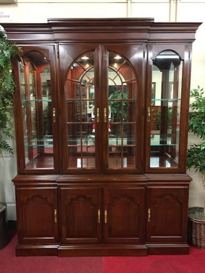 harden cherry china cabinet