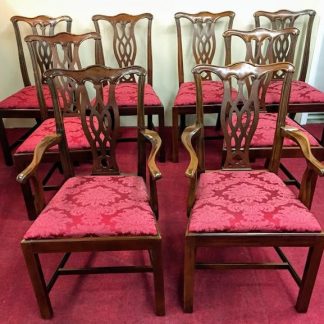 hickory chair mahogany chippendale dining chairs